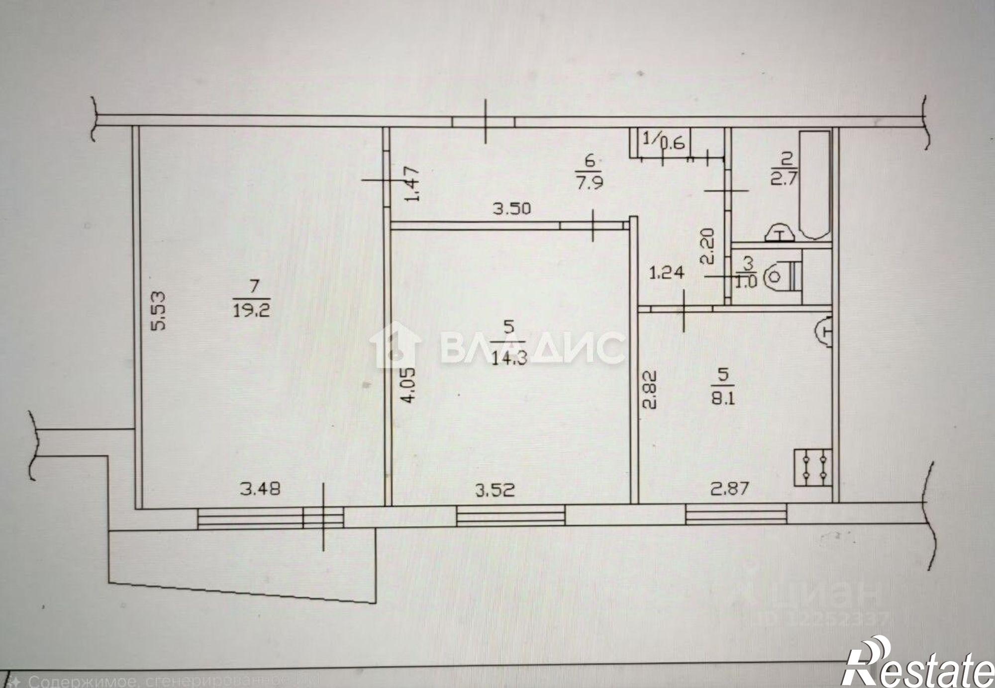 Купить квартиру за 3 600 000 рублей на ул Попова, 92