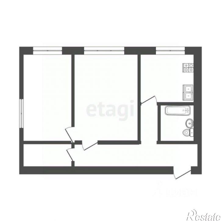 2-комн квартира ул Николаева, 47Г,  д. 47Г