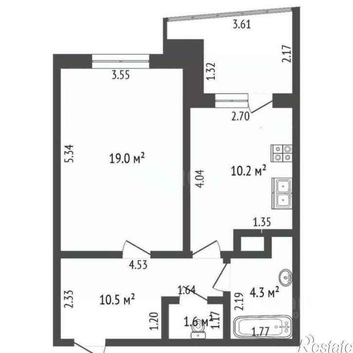 1-комн квартира улица Нормандия-Неман, 7,  д. 7