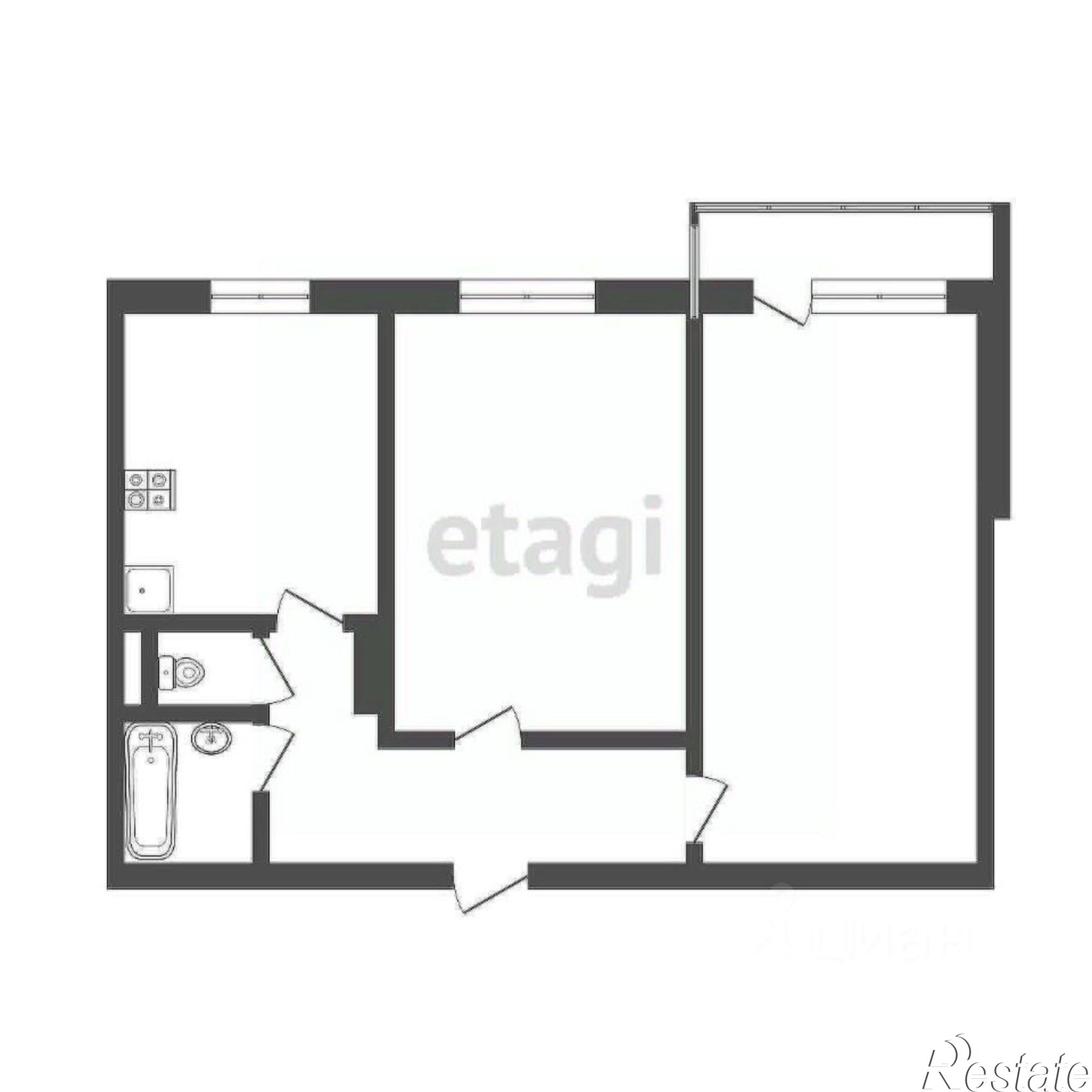 Купить квартиру за 3 800 000 рублей на улица Валентины Гризодубовой, 1