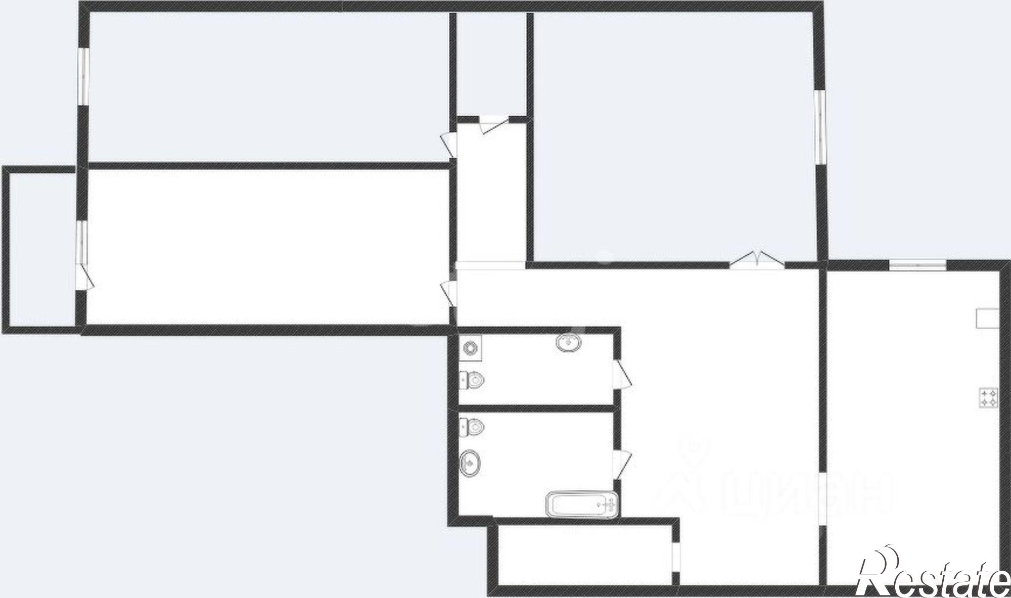 Купить квартиру за 12 490 000 рублей на улица Воинов-интернационалистов, 2