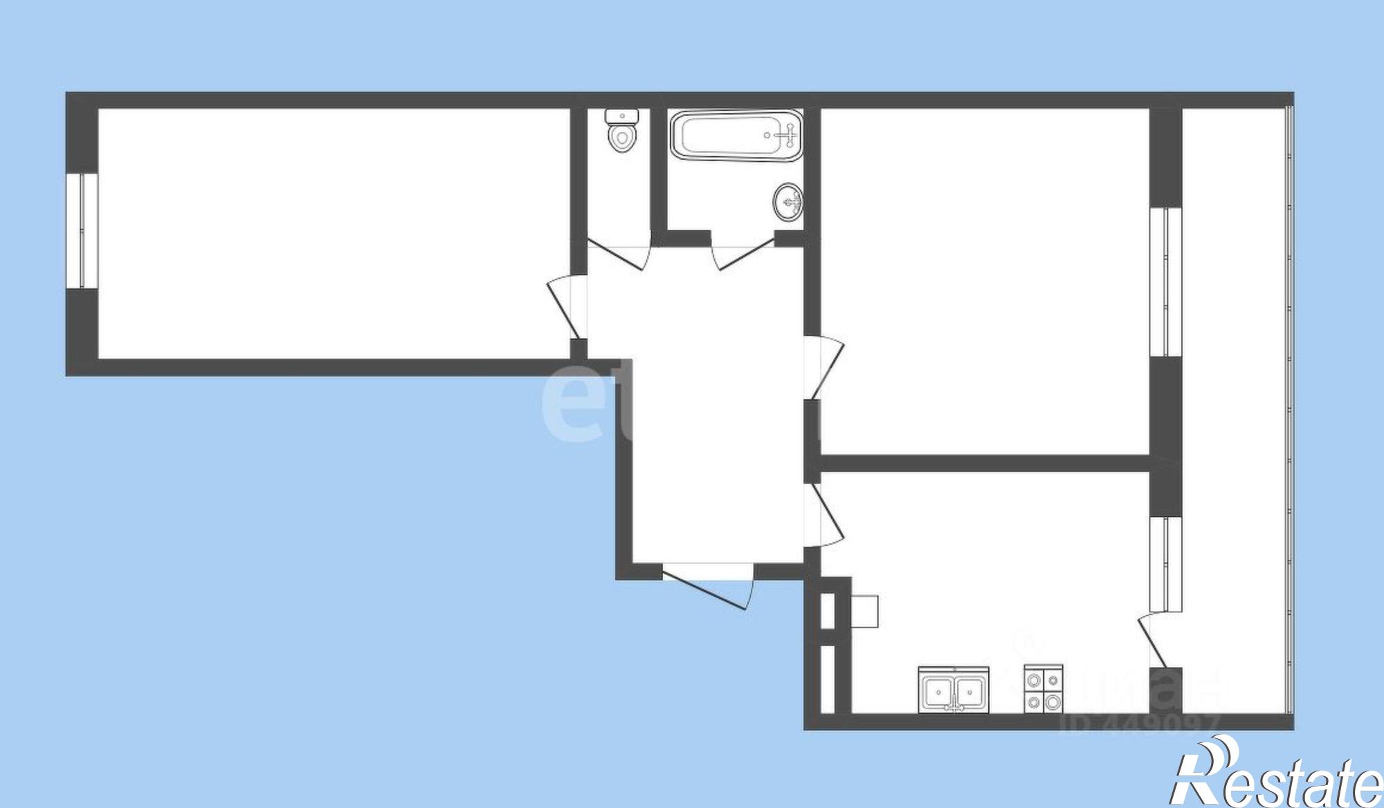 Купить квартиру за 5 900 000 рублей на Юбилейная улица, 6