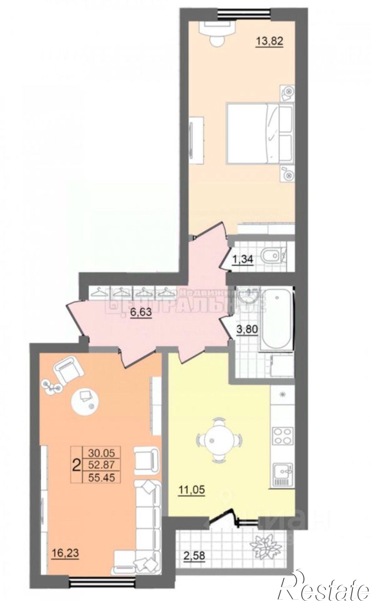 Купить офис, помещение под офис за 6 441 490 рублей на Большая Краснофлотская улица, 1А