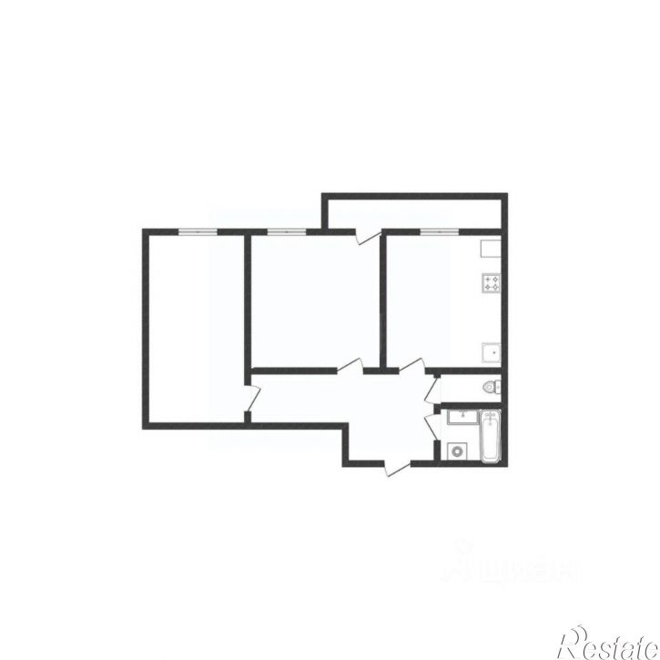 2-комн квартира