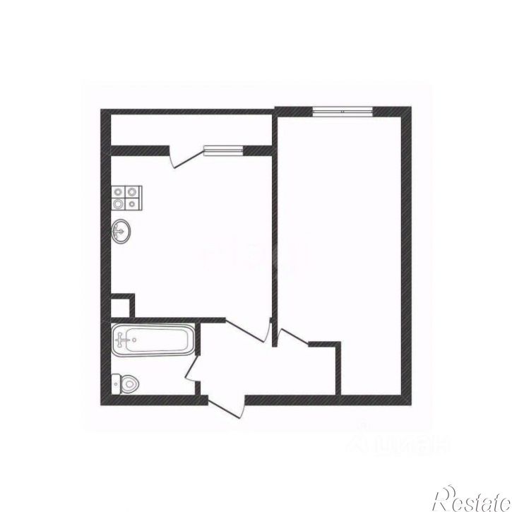 1-комн квартира Красноборская улица, 7А,  д. 7А