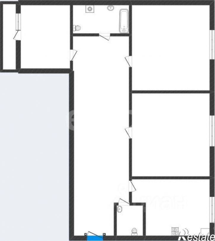 3-комн квартира Красноборская улица, 6 к5,  д. 6 к5