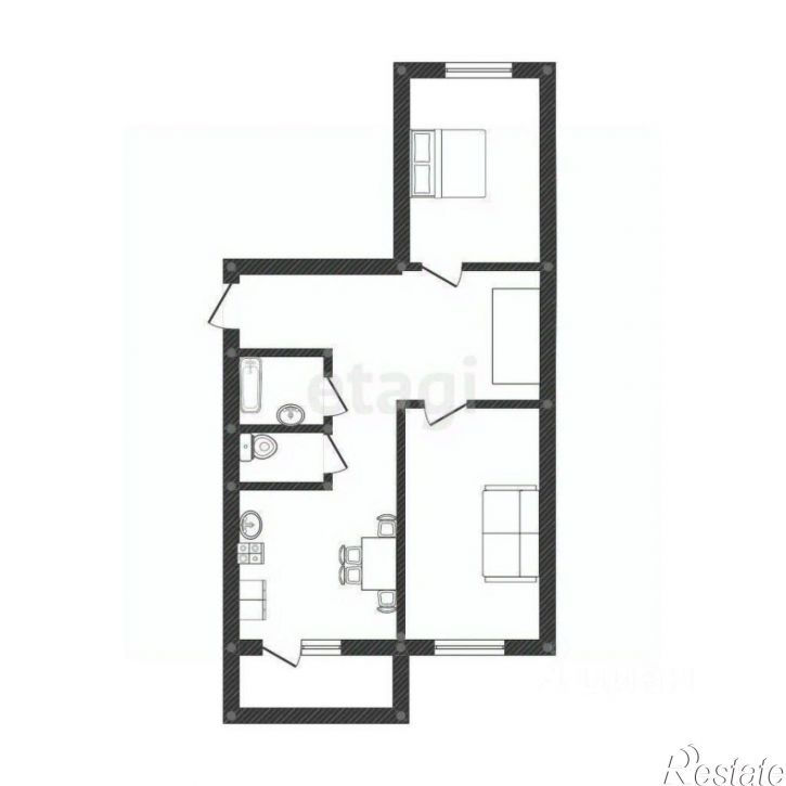 2-комн квартира Вяземская улица, 34В,  д. 34В