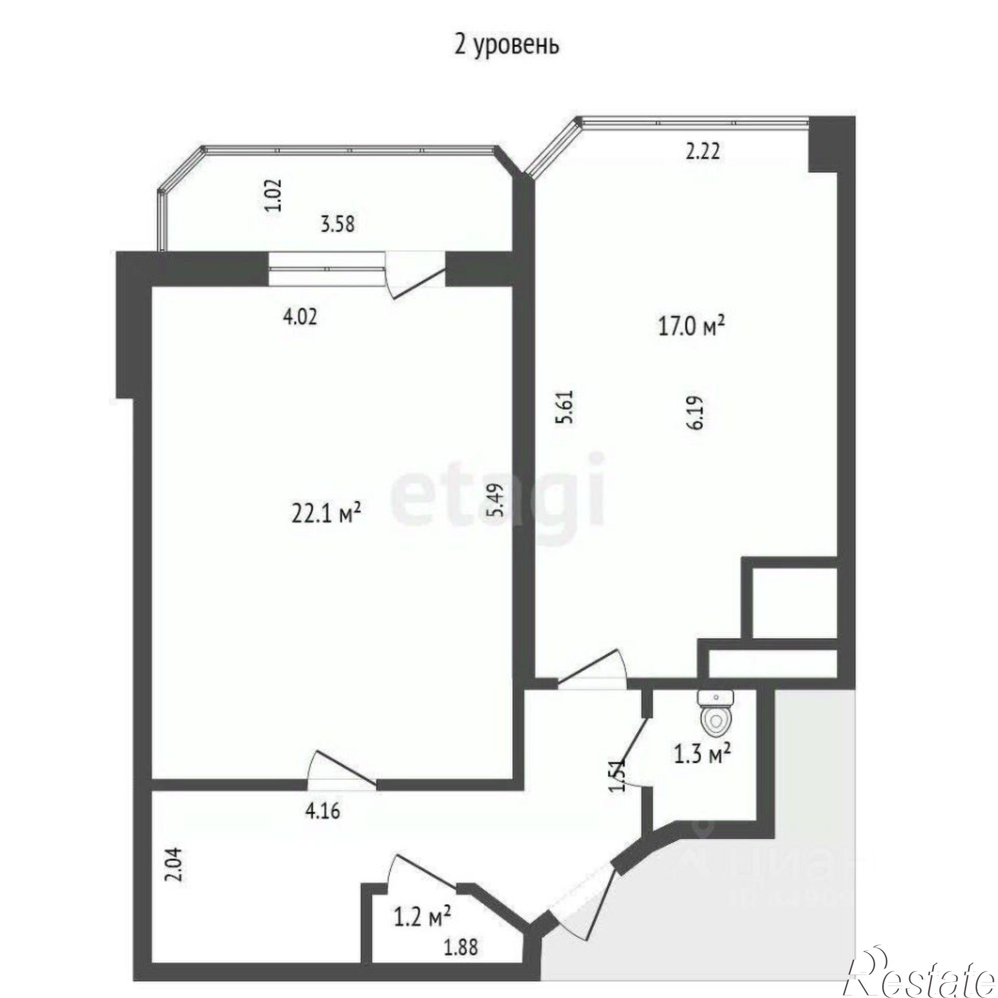 Купить квартиру за 10 400 000 рублей на 1-й Краснофлотский переулок, 15Б