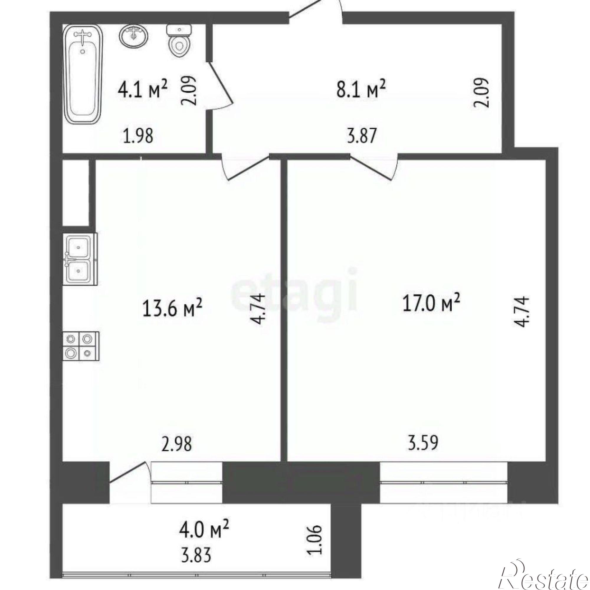 Купить квартиру за 5 800 000 рублей на Тульский пер, 10