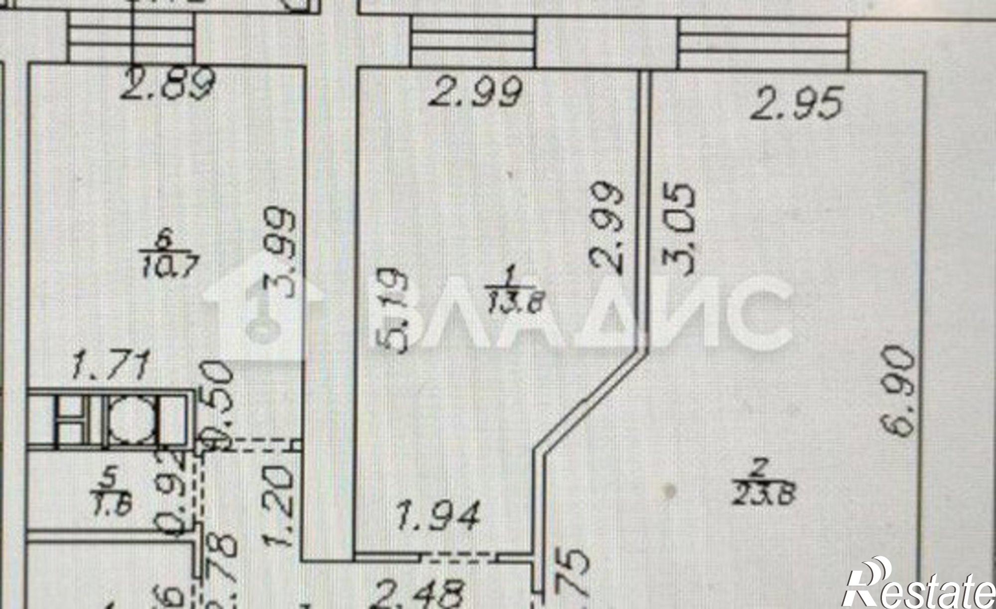 Купить квартиру за 5 600 000 рублей на Киевское шоссе, 56