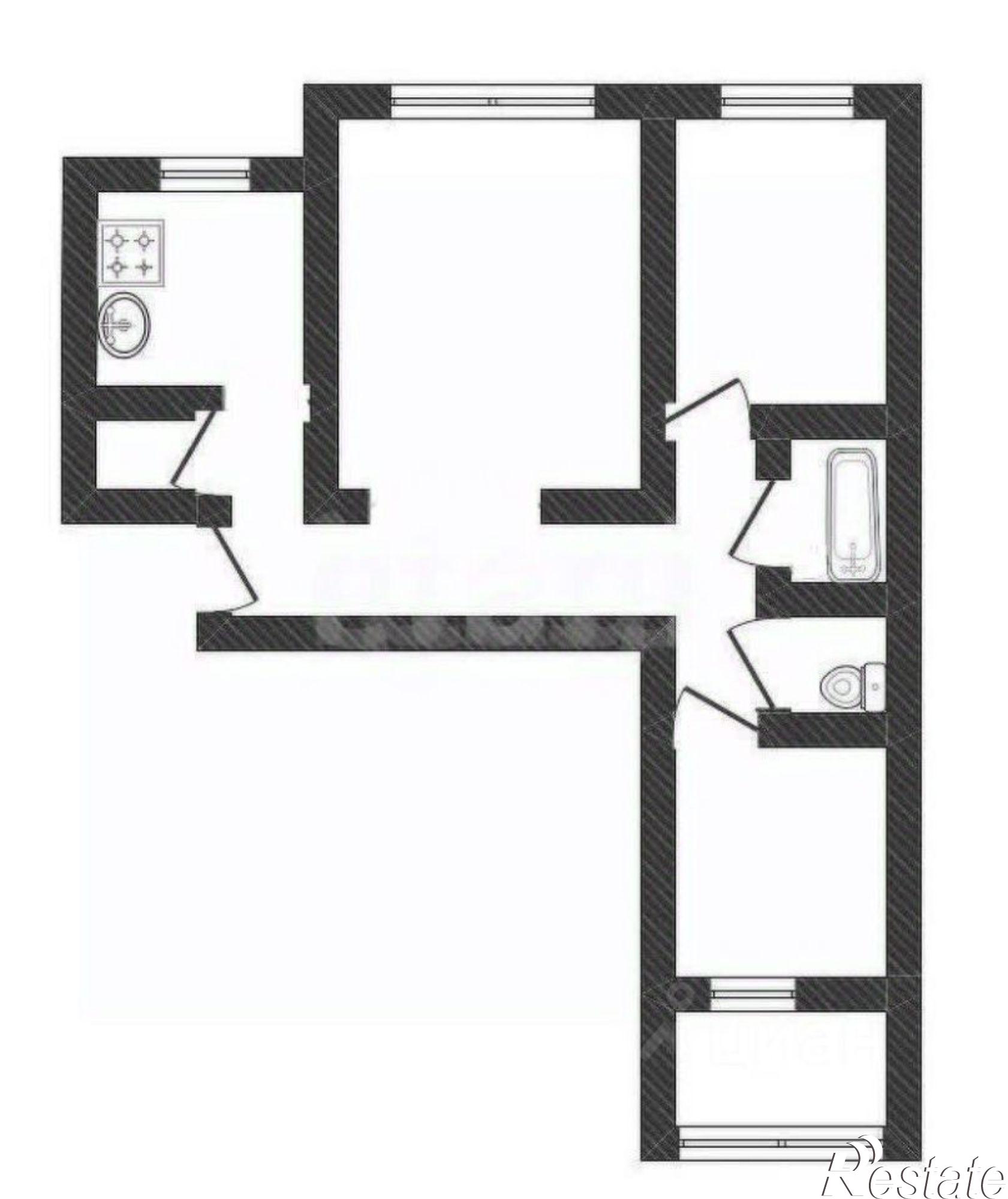Купить квартиру за 4 350 000 рублей на ул Попова, 98