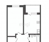 1-комн, 32кв м, этаж 10/10 улица Авиаторов, 5А