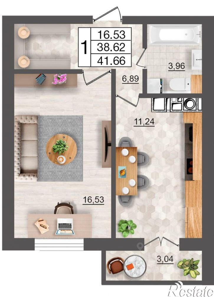 1-комн квартира в новом доме ул 25 Сентября, 28/1,  д. 28/1