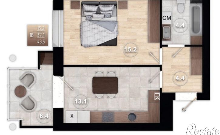 1-комн квартира пер Запольный 3-й, 10,  д. 10