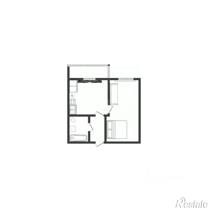 1-комн квартира Краснинское шоссе, 28А,  д. 28А