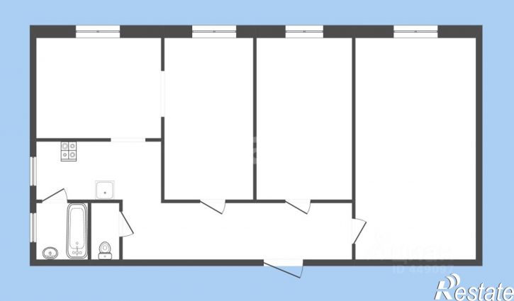 3-комн квартира ул Крупской, 50,  д. 50