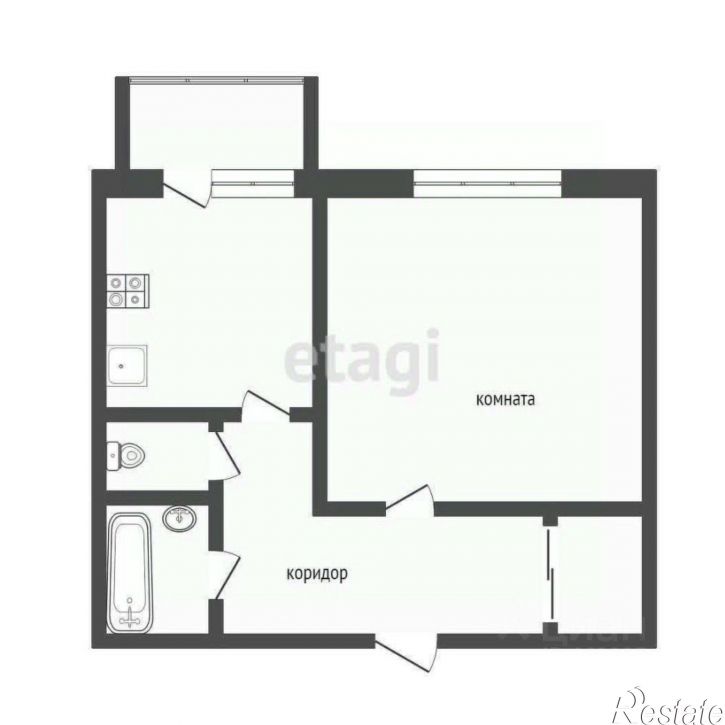 1-комн квартира Краснинское шоссе, 26,  д. 26