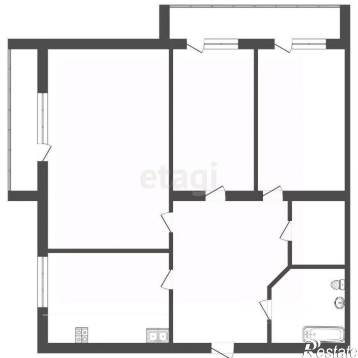 3-комн квартира ул Николаева, 25А,  д. 25А
