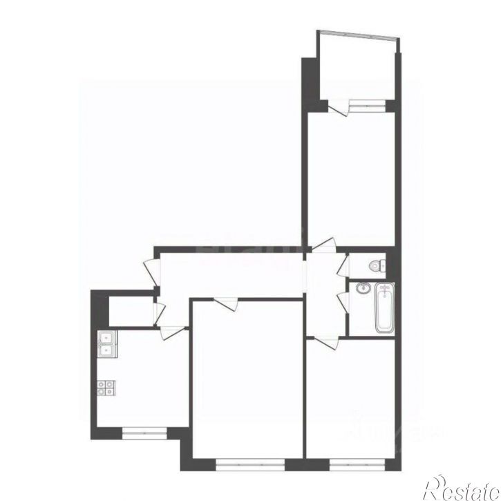 3-комн квартира поселок Королевка, 9,  д. 9