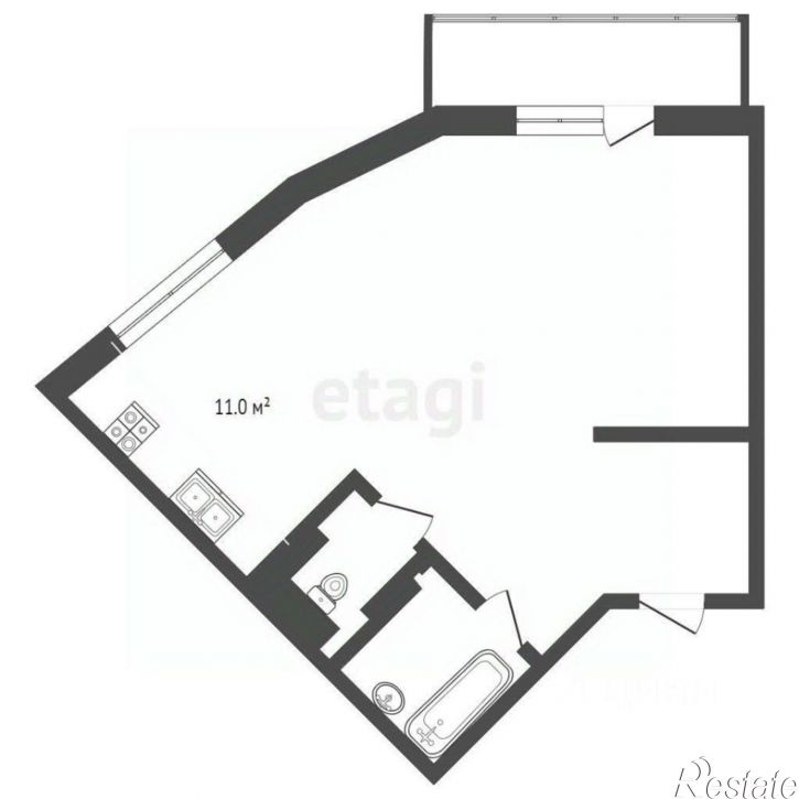1-комн квартира Ново-Чернушенский пер, 5,  д. 5