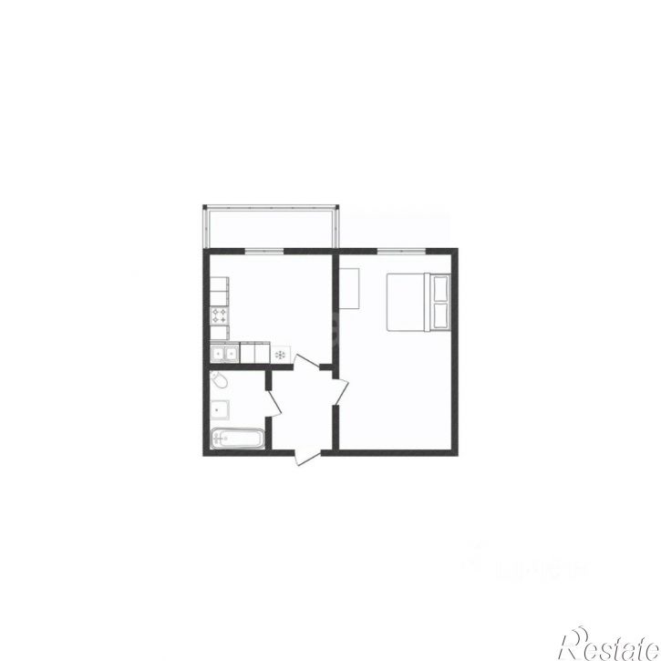 1-комн квартира Краснинское шоссе, 30 к4,  д. 30 к4