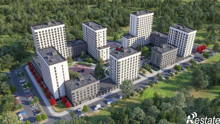 1-комн квартира в новом доме улица Воинов-Интернационалистов, 12