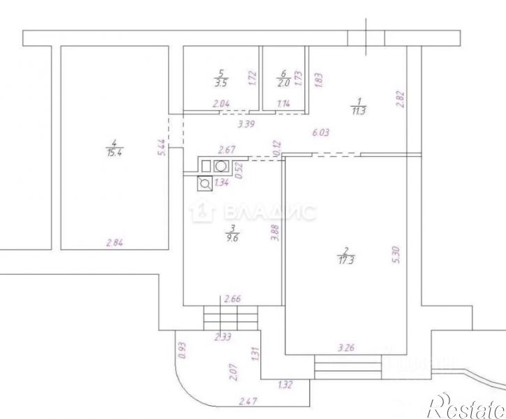 2-комн квартира ул Кловская, 23А,  д. 23А