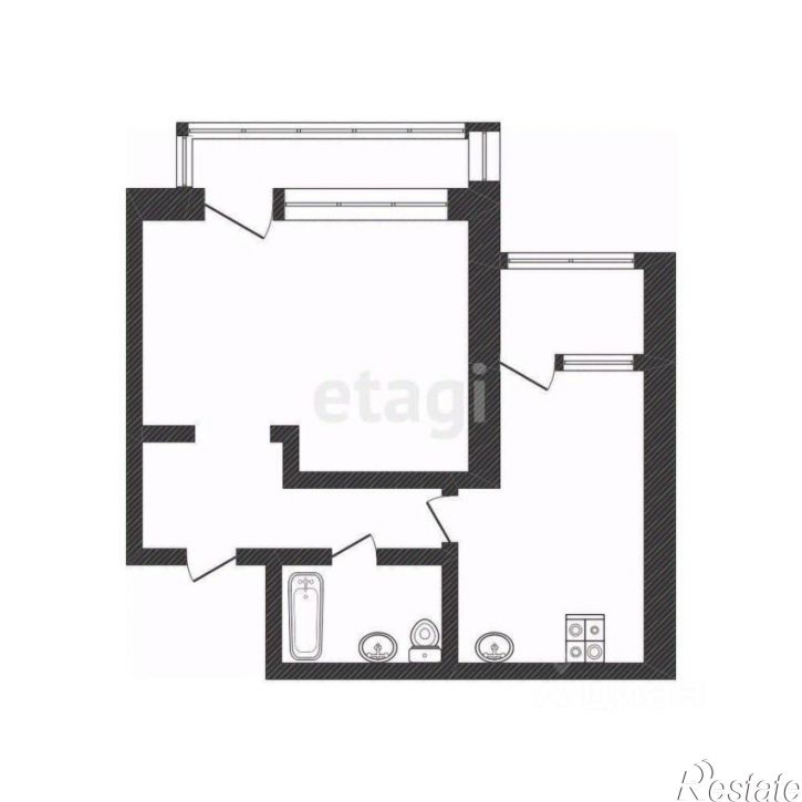 1-комн квартира ул Генерала Паскевича, 7А,  д. 7А