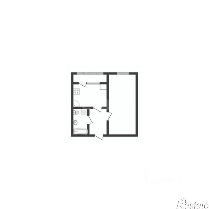 1-комн квартира поселок Королевка, 19,  д. 19