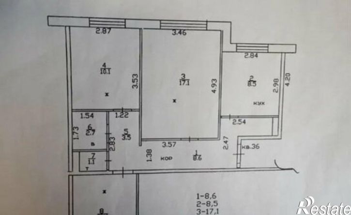 3-комн квартира ул Соболева, 86,  д. 86