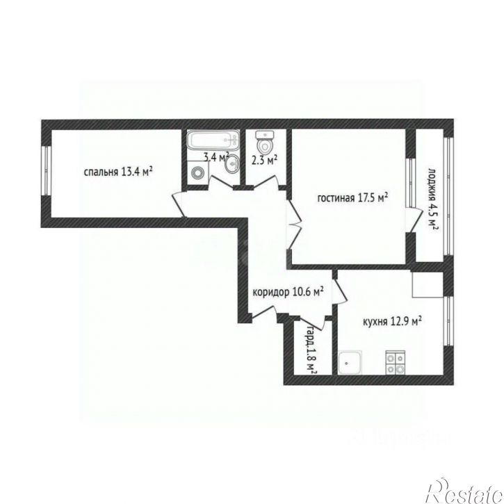 2-комн квартира ул Рыленкова, 32А,  д. 32А