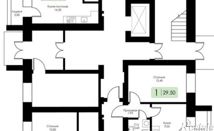 2-комн квартира в новом доме Ипподромный пр-д, 24,  д. 24