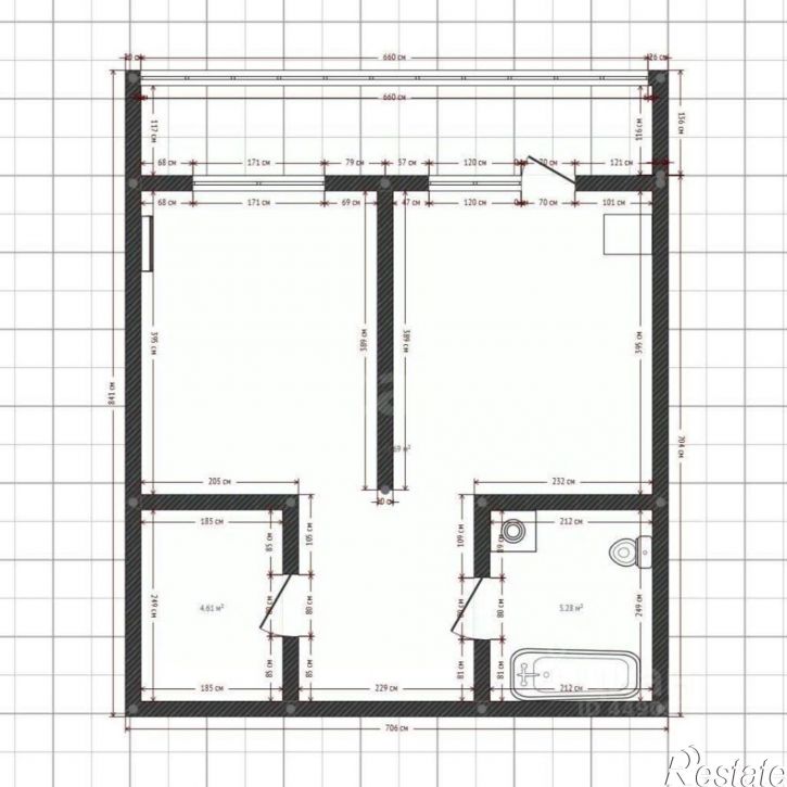 1-комн квартира ул Марии Октябрьской, 4,  д. 4