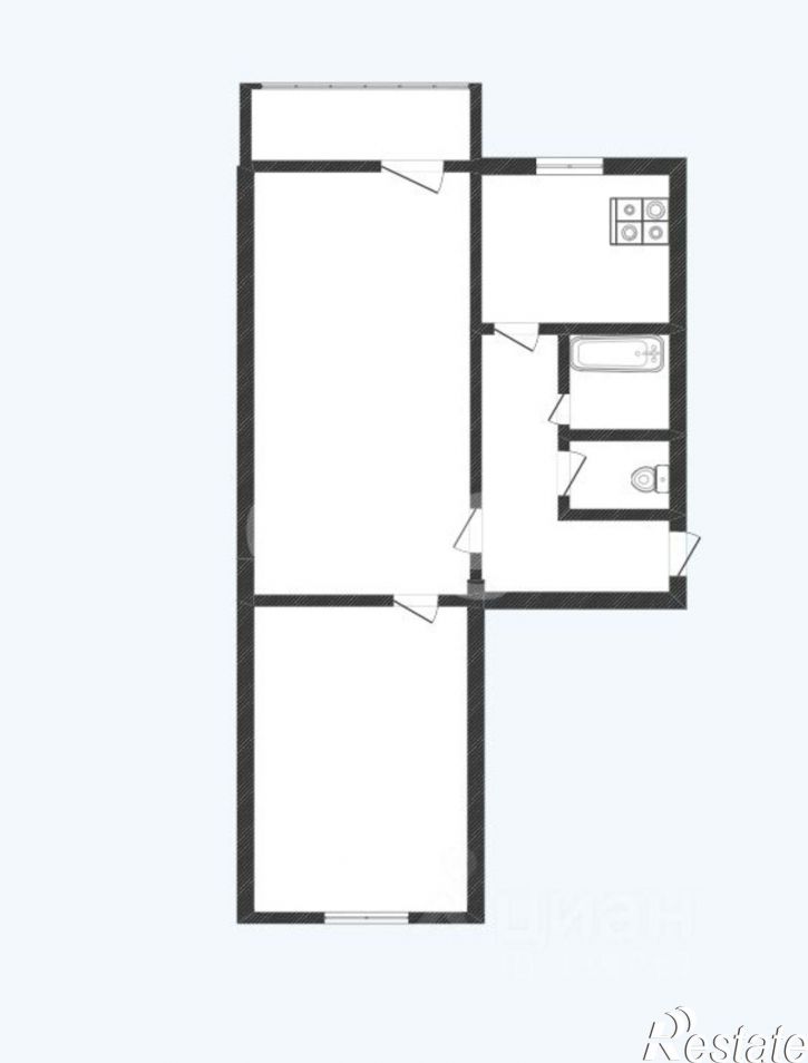 2-комн квартира ул Седова, 24А,  д. 24А
