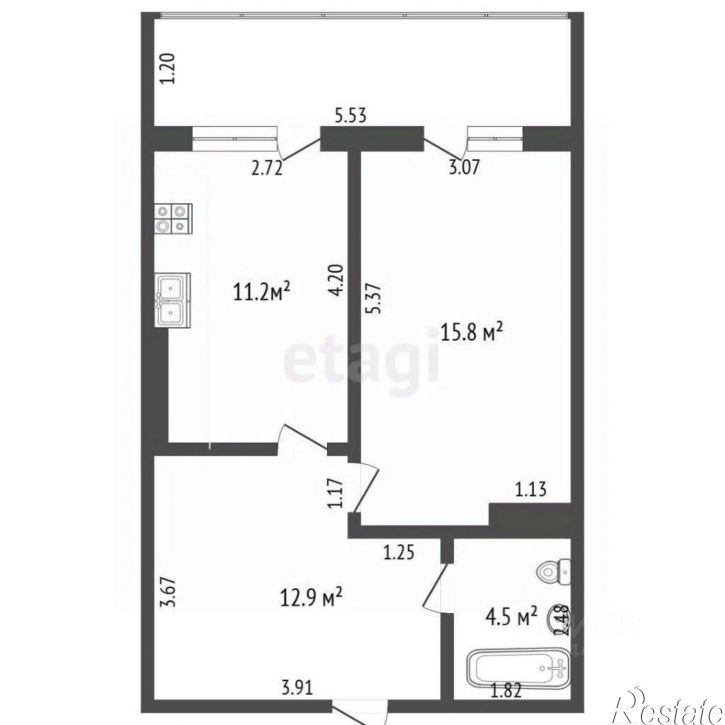 1-комн квартира Ипподромный пр-д, 30,  д. 30