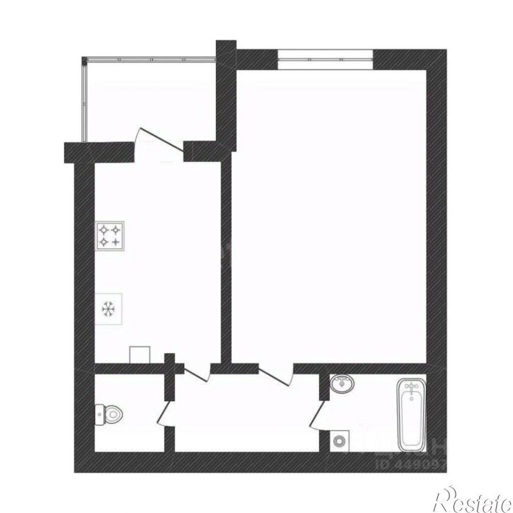 1-комн квартира пер Киевский 2-й, 19,  д. 19