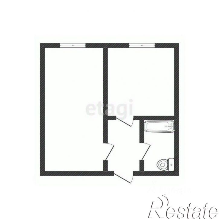 2-комн квартира улица Рыленкова, 6А,  д. 6А